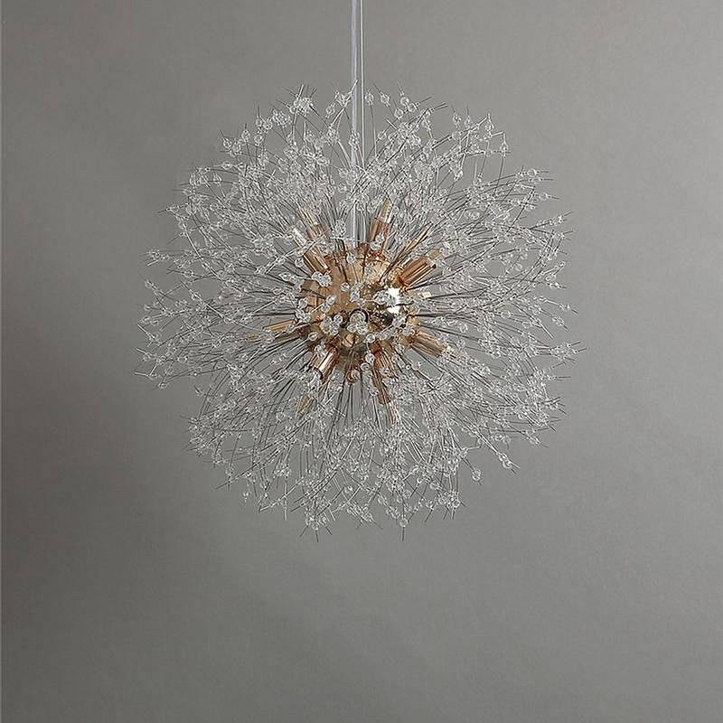 24" Crystal Dandelion Sphere Ceiling Light-DWHOME