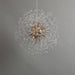 24" Crystal Dandelion Sphere Ceiling Light.