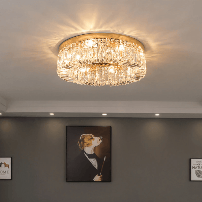 Specchio Crystal Ceiling Light.