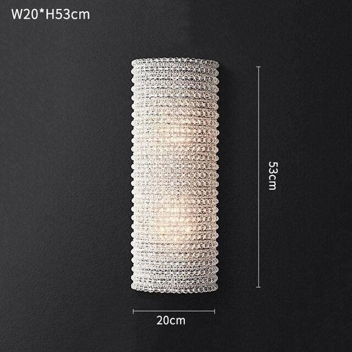 Bergamo Crystal Wall Sconce-DWHOME