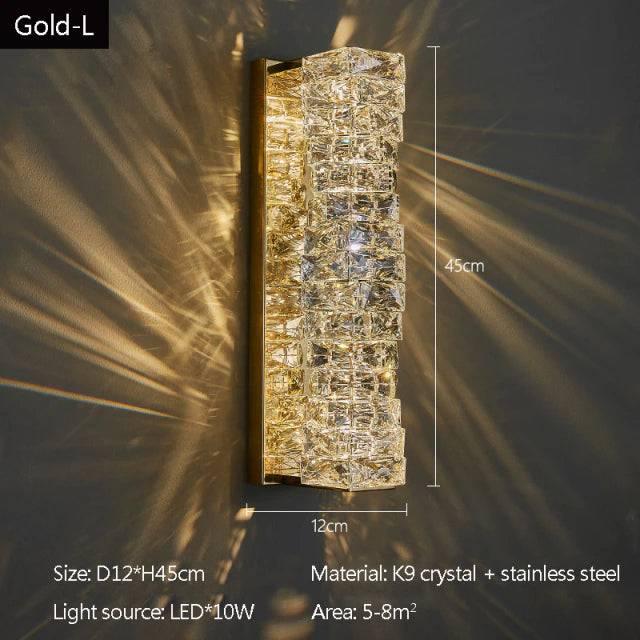 Bacci Crystal Wall Sconces-DWHOME
