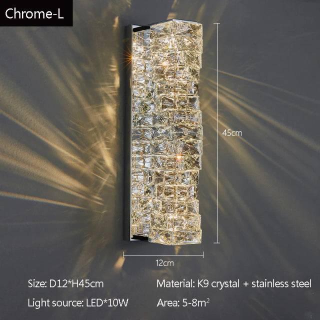 Bacci Crystal Wall Sconces-DWHOME