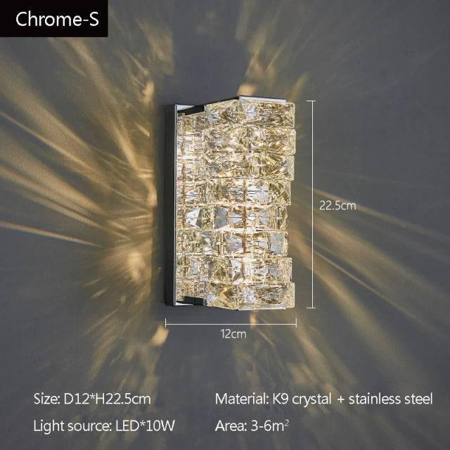 Bacci Crystal Wall Sconces-DWHOME