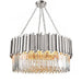 Gio Stainless Steel & Crystal Modern Chandelier.