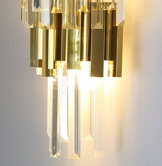 Gio 24" Crystal Wall Sconce.