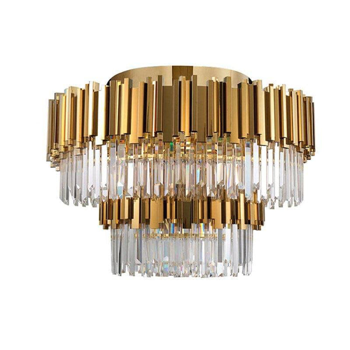 Gio 2-Tier Flush Mount Chandelier.