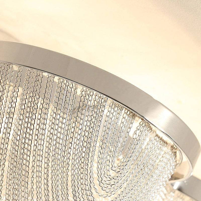 Cadena Chain Tassel Ceiling Light Fixture.