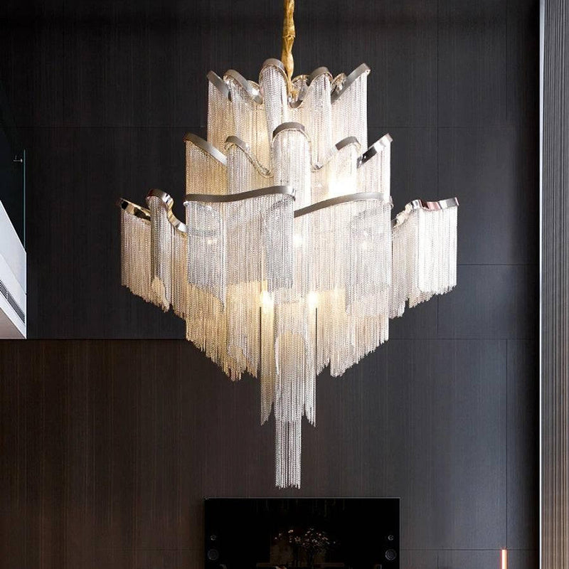 Cadena French Empire Staircase Chandelier-DWHOME