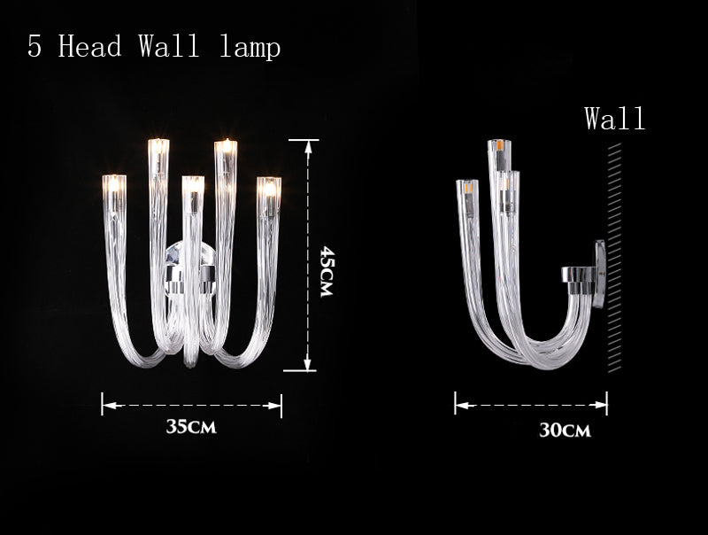 Candela Glass Wall Sconce.