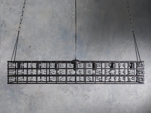 La Cage Rectangular Chandelier 7 Light-DWHOME