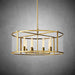 Baker Glass Lantern Modern Round Chandelier 33"44"55"-DWHOME
