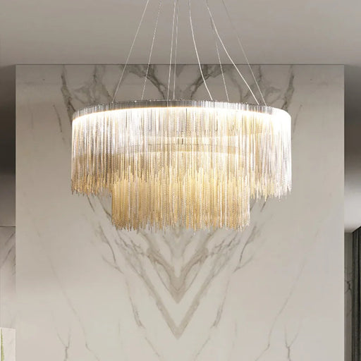 Cadena 2-Tier Modern Chandelier.