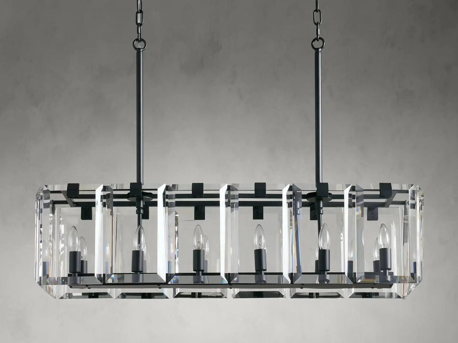 Amaya Rectangular Chandelier 12/16 Light-DWHOME