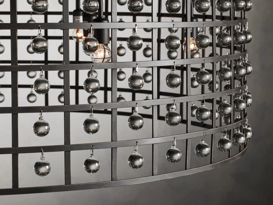 La Cage Round Chandelier 6/8/12 Light-DWHOME