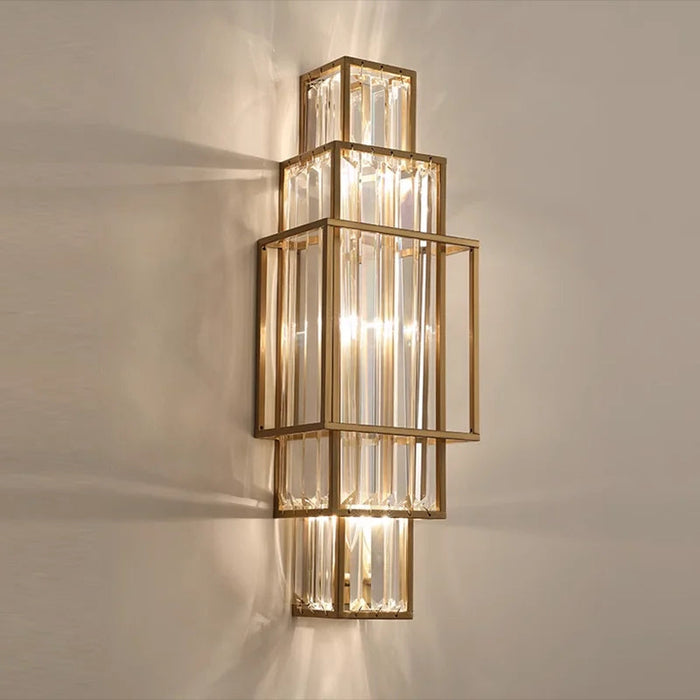 Gio 3-Light Crystal Wall Sconce.