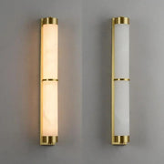 23" Natural Marble & Brass Wall Light-DWHOME