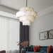 Moonshade Natural Marble Modern Chandelier.