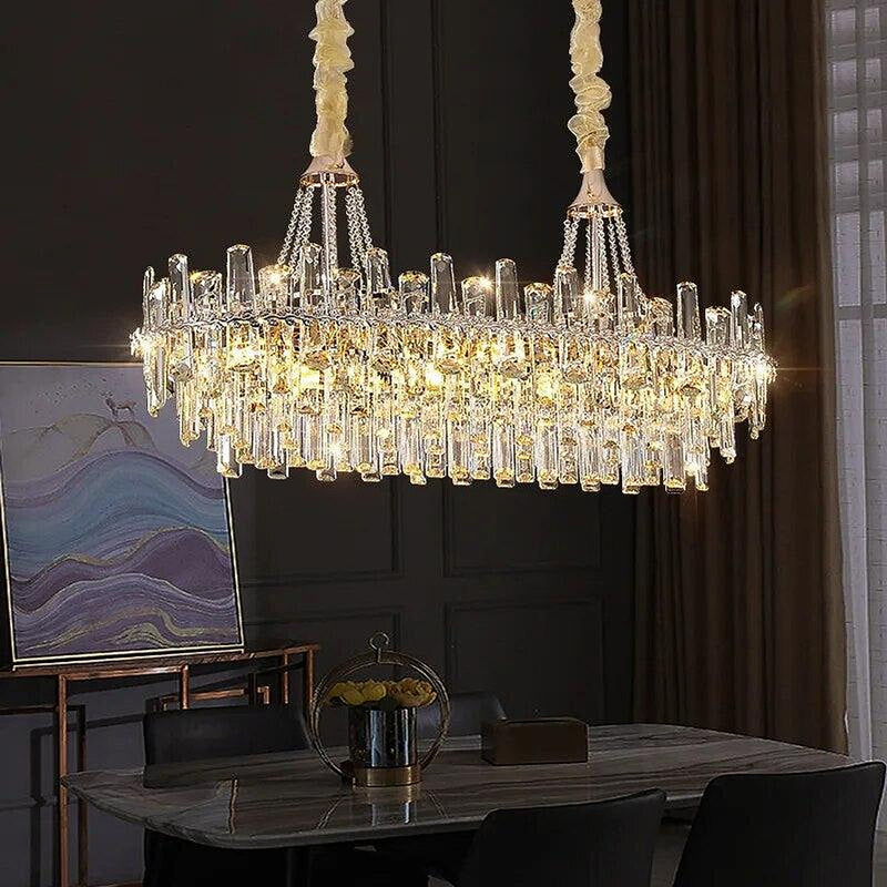 "Lustre en cristal Gio pour salle à manger - DWHOME"