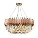 Gio Rose Gold Modern Chandelier.