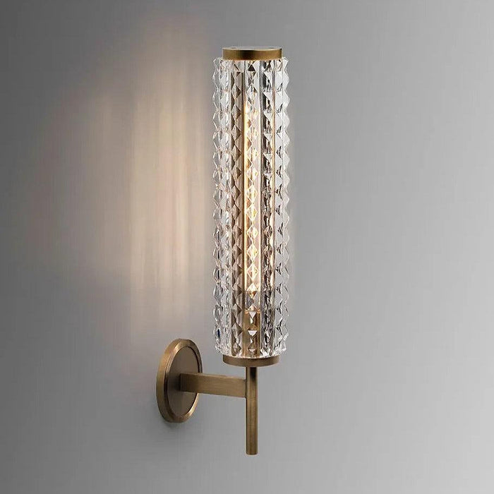 Crystal & Copper Contemporary Wall Sconce-DWHOME