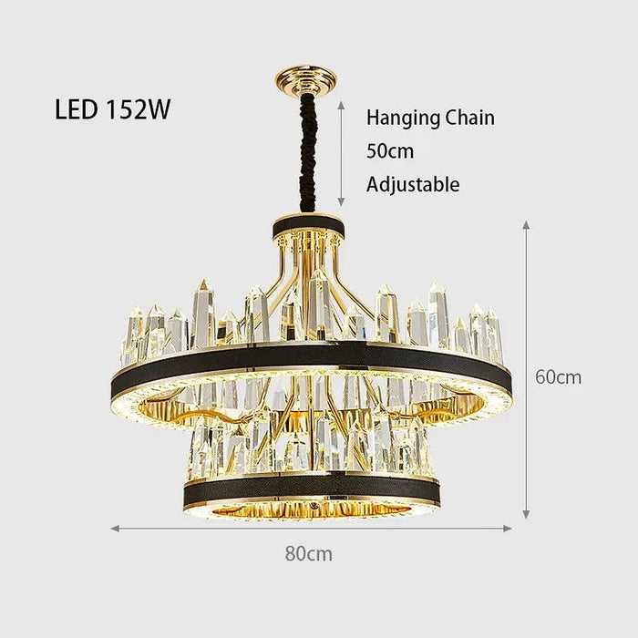 Villa 2-Tier Contemporary Chandelier-DWHOME