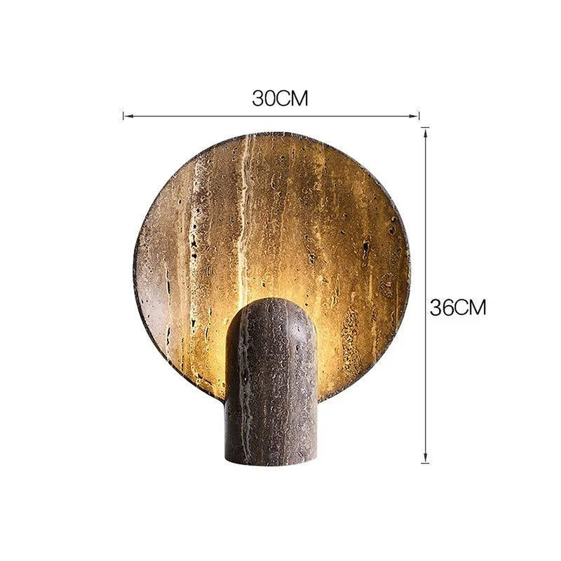 Natural Travertine Table Lamp-DWHOME