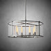 Baker Glass Lantern Modern Round Chandelier 33"44"55"-DWHOME