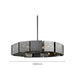 Stainless Steel Industrial Modern Ring Chandelier.