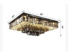 Gio Rectangular Crystal Ceiling Chandelier-DWHOME