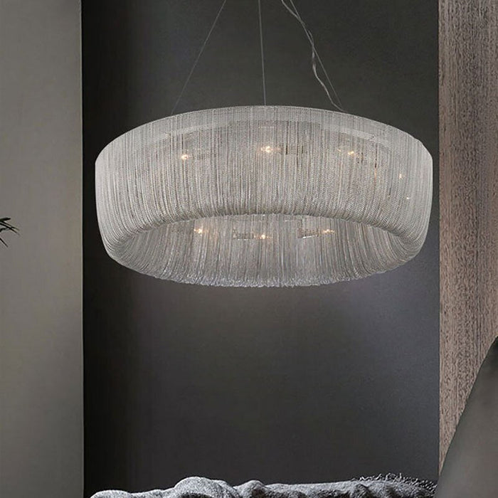 Cadena Chain Tassel Modern Chandelier.