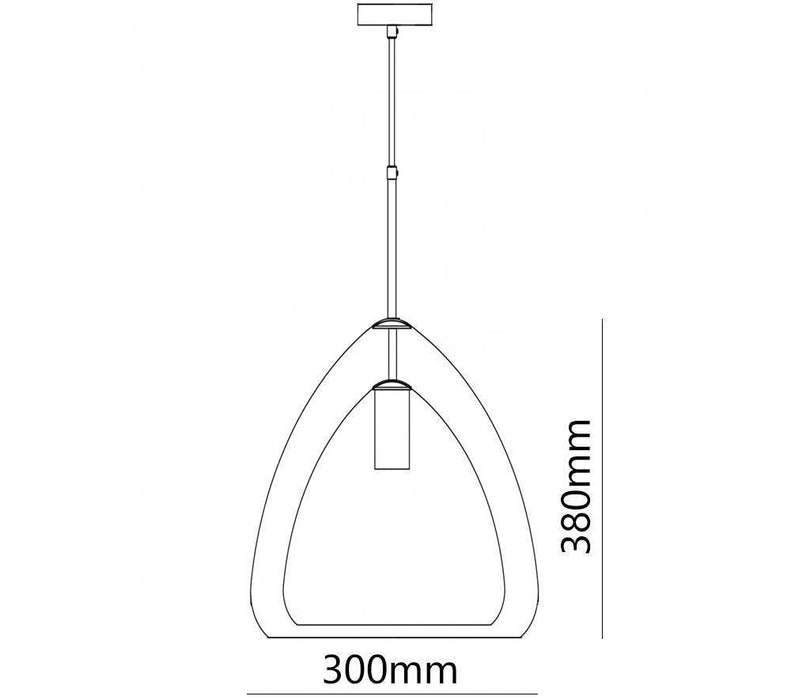 Futuristische Glass Pendant Light-DWHOME