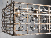 La Cage Rectangular Chandelier 7 Light-DWHOME