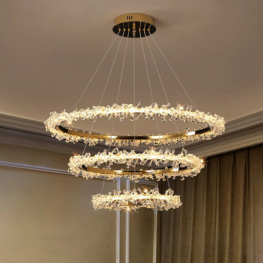 Capri 3-Tier Modern Chandelier.