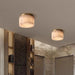 Moonshade Natural Marble Ceiling Light Fixture-DWHOME