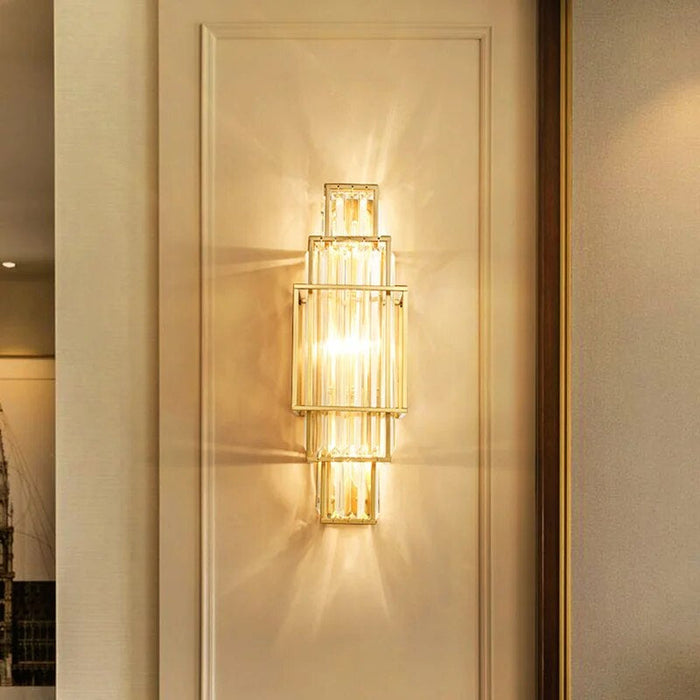 Gio 3-Light Crystal Wall Sconce.