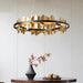 Nera Brushed Brass Modern Chandelier-DWHOME
