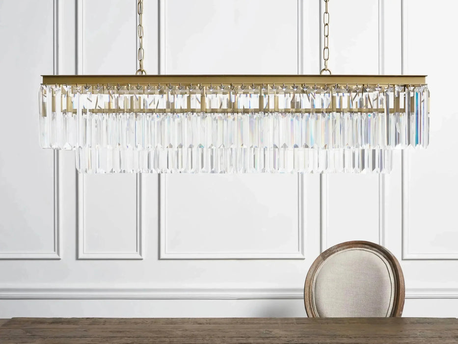 Leyland Tiered Rectangular Chandelier-DWHOME