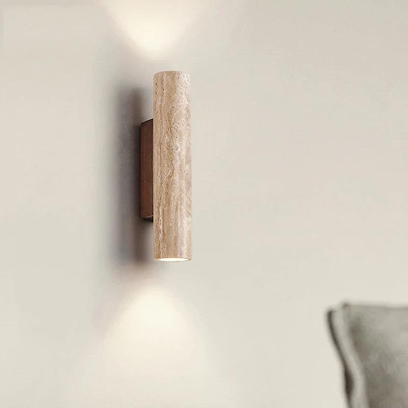 Natural Travertine Wall Lamp-DWHOME