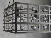 La Cage Rectangular Chandelier 7 Light-DWHOME