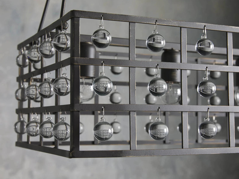 La Cage Rectangular Chandelier 7 Light-DWHOME