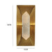 Natural Marble & Copper Wall Sconce.