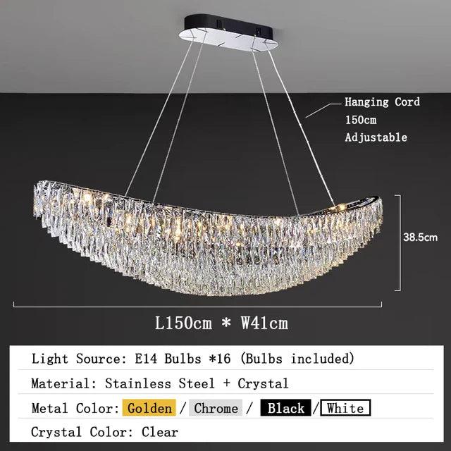 Gio Crystal Dining Room Light Fixture - DWHOME