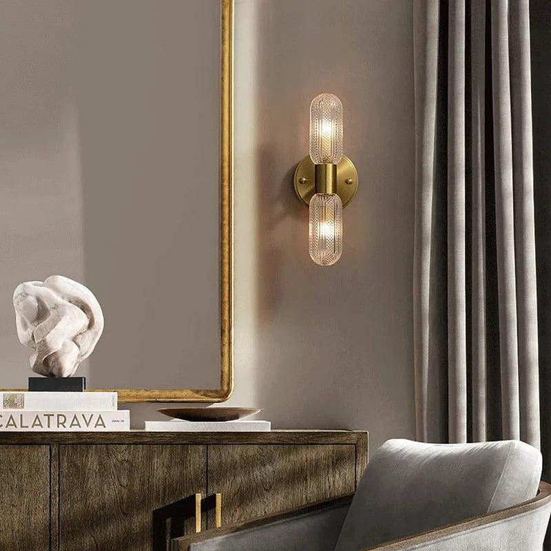 Palermo 12" Brass Wall Light Sconce-DWHOME