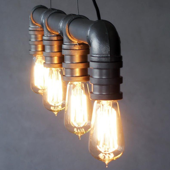 4 head water pipe industrial pendant light - DWHOME