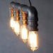 4 head water pipe industrial pendant light - DWHOME