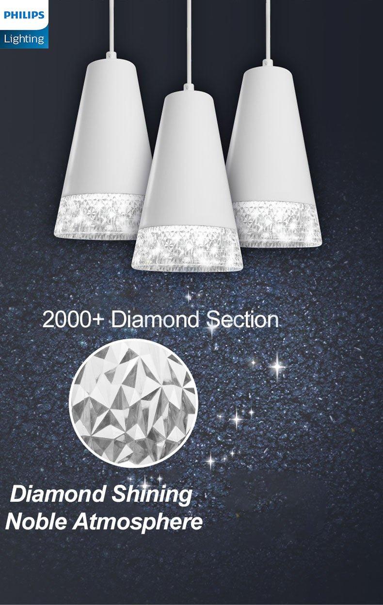 44015 Philips Dining Pendant Light Three Header Modern Simple Room Dining-DWHOME