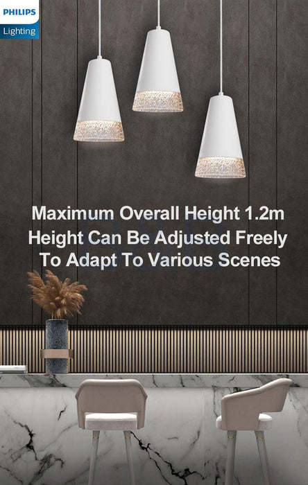 44015 Philips Dining Pendant Light Three Header Modern Simple Room Dining.