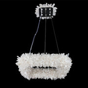 24'' Square Modern Geode Quartz Crystal Chandelier-DWHOME