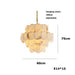 Moonshade Natural Marble Modern Chandelier.