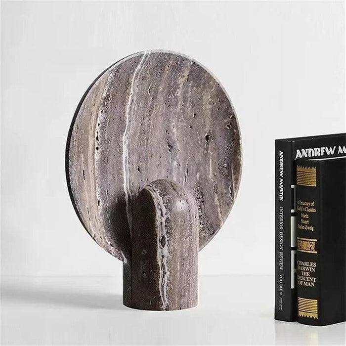Natural Travertine Table Lamp-DWHOME